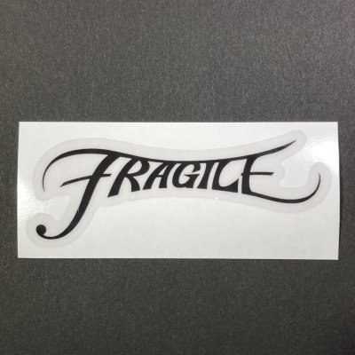 画像1: FRAGILE -オリジナルロゴ- ステッカー color:[black]