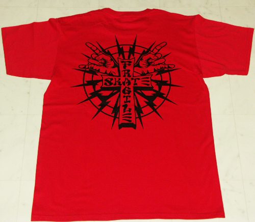 FRAGILE -CROSS LOGO- S/S tee color:[red/black] size:[M]