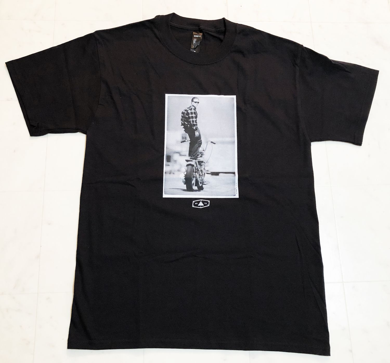 BRICKS BRAND -JJ MOTORCYCLE STAND BY STURT- S/S tee color:[black] size:[M]