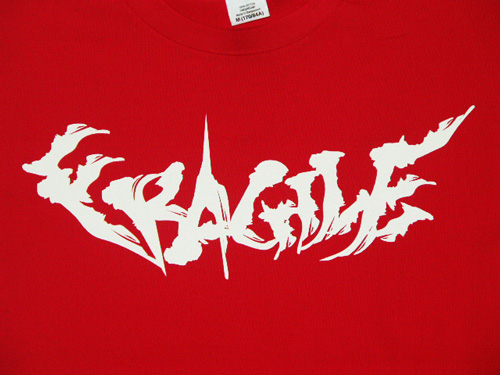 画像: FRAGILE -BRUSH LOGO- S/S tee color:[red] size:[M]