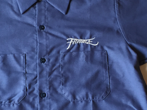 画像: FRAGILESKATE -刺繍LOGO- ワークシャツ color:[postman blue] size:[M]