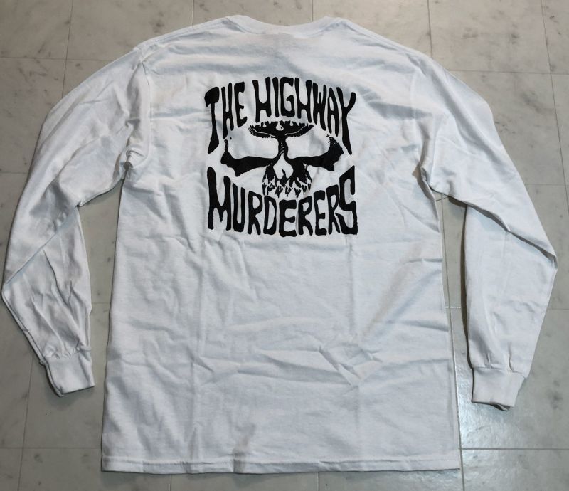画像1: THE HIGHWAY MURDERERS -BACK LOGO- L/S tee color:[white] size:[M]