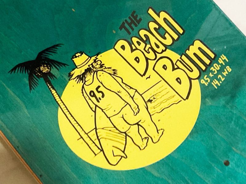 画像: ANTI HERO TEAM SHAPED EAGLE -THE BEACH BUM- DECK color:[yellow] size:[9.5" x 30" x 14.2"]