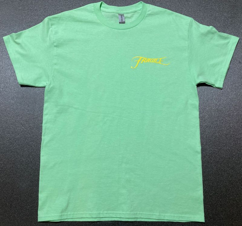 画像1: FRAGILE オリジナルロゴ S/S tee color:[ミントグリーン] size:[M]※サイズ感は日本国内メーカーの商品よりもやや大きめです