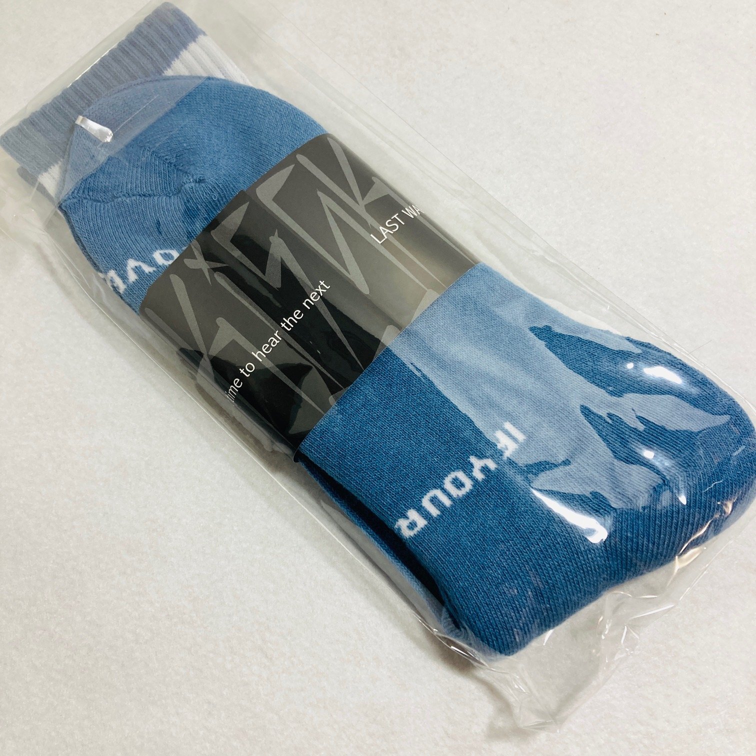 画像: 9COUNT -ONE WAY- SOCKS (ハイソックス) color:[blue/white]