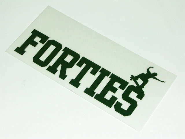 画像1: FORTIES -LOGO- sticker color:[green]